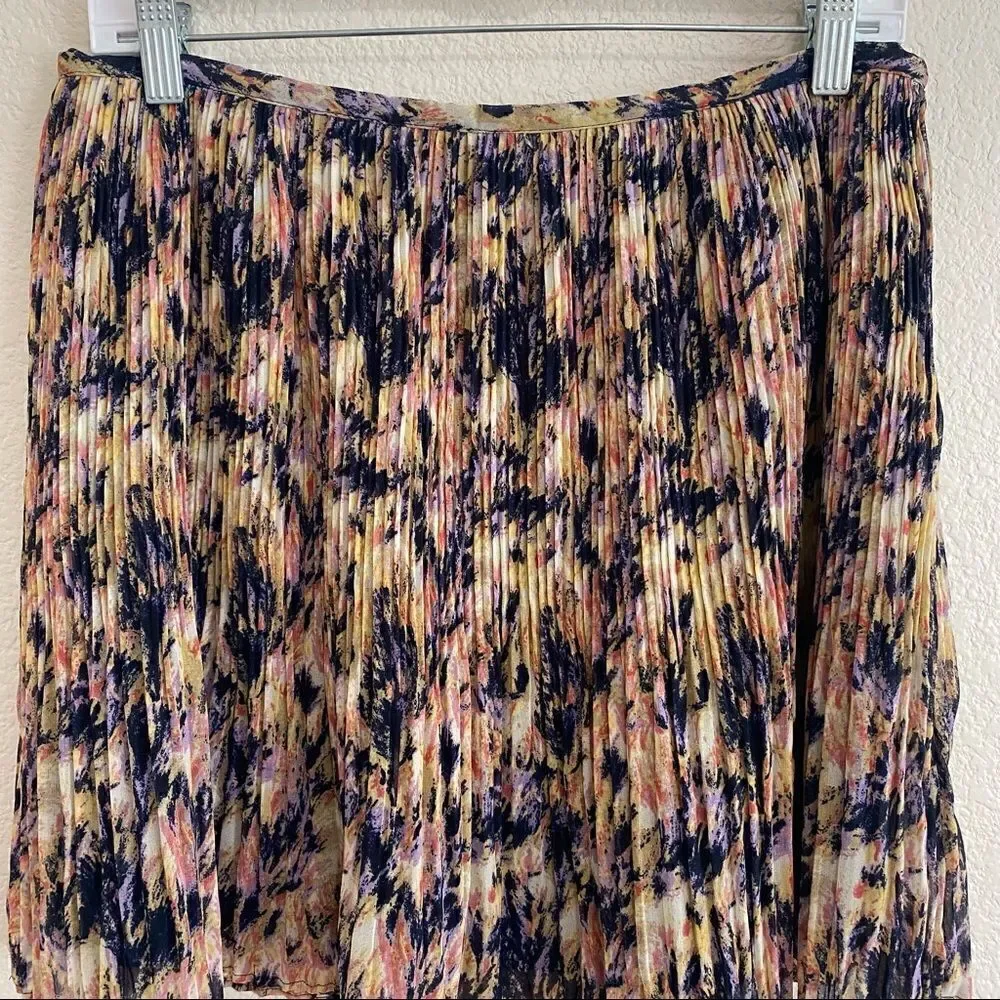 Broadway & Broome for J.Crew Size 8 Multi-Color Pleated Mini Skirt, Size 8